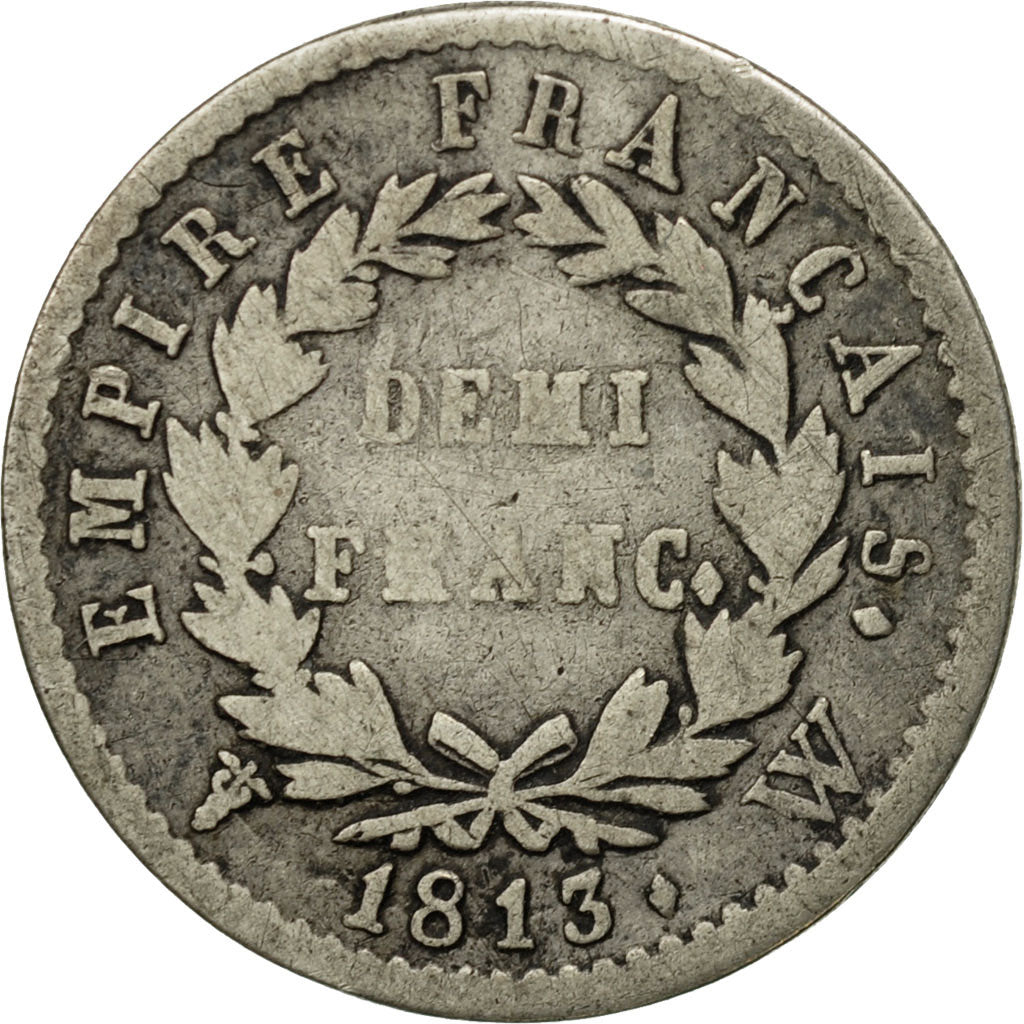 Coin, France, Napoléon I, 1/2 Franc, 1813, Lille, VF(20-25), Silver, KM:691.15
