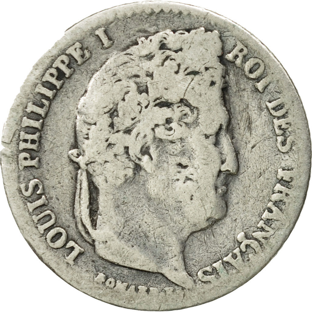 France, Louis-Philippe, 1/4 Franc, 1839, Paris, MS(63), Silver, KM:740.1
