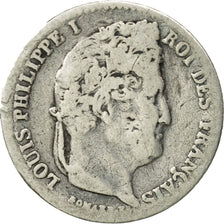 France, Louis-Philippe, 1/4 Franc, 1839, Paris, MS(63), Silver, KM:740.1