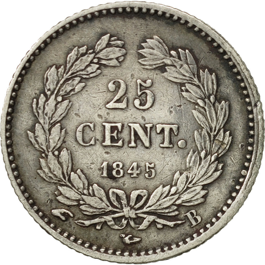 Coin, France, Louis-Philippe, 25 Centimes, 1845, Rouen, AU(50-53), Silver