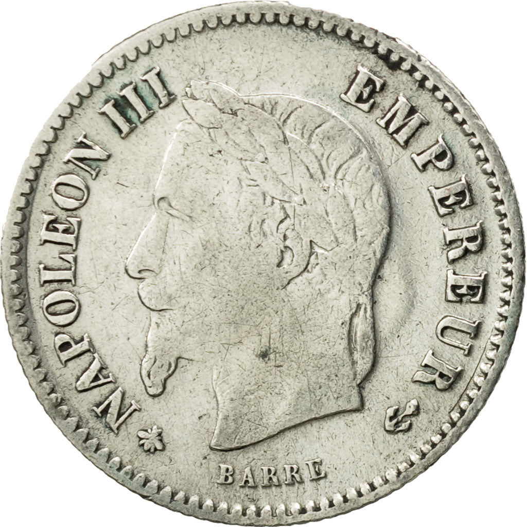Coin, France, Napoleon III, Napoléon III, 20 Centimes, 1867, Paris, EF(40-45)