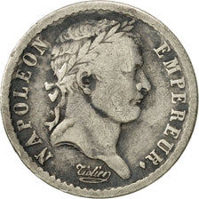 France, Napoléon I, 1/2 Franc, 1808, Perpignan, VF(20-25), Silver, KM:680.11