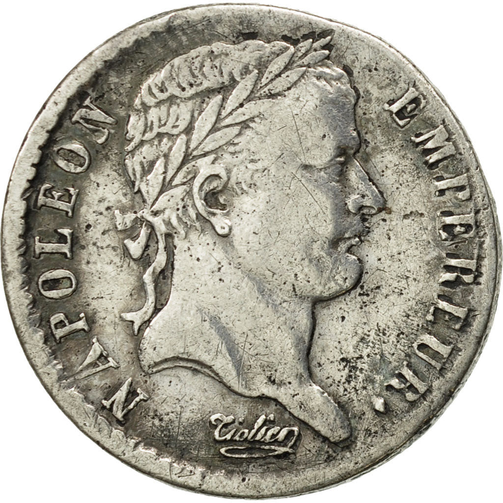 Munten, Frankrijk, Napoléon I, 1/2 Franc, 1808, Nantes, FR+, Zilver, KM:680.12