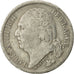 France, Louis XVIII, 1/2 Franc, 1816, Paris, VF(30-35), Silver, KM 708.1