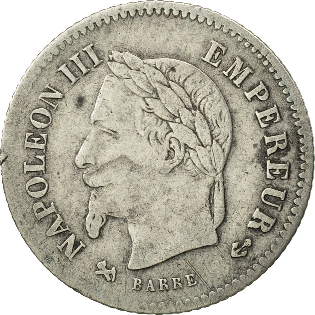 Coin, France, Napoleon III, Napoléon III, 20 Centimes, 1867, Bordeaux