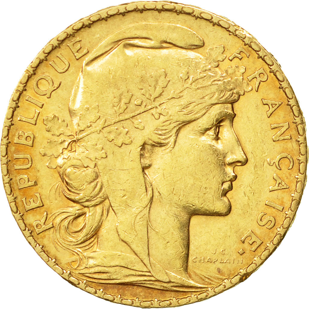 Coin, France, Marianne, 20 Francs, 1901, AU(50-53), Gold, KM:847, Gadoury:1064