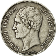 Belgium, Leopold I, 5 Francs, 5 Frank, 1851, VF(30-35), Silver, KM:17