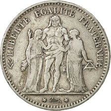 France, Hercule, 5 Francs, 1874, Bordeaux, VF(30-35), Silver, KM:820.2