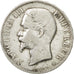 France, Napoleon III, 5 Francs, 1855, Strasbourg, VF(30-35), KM 782.2