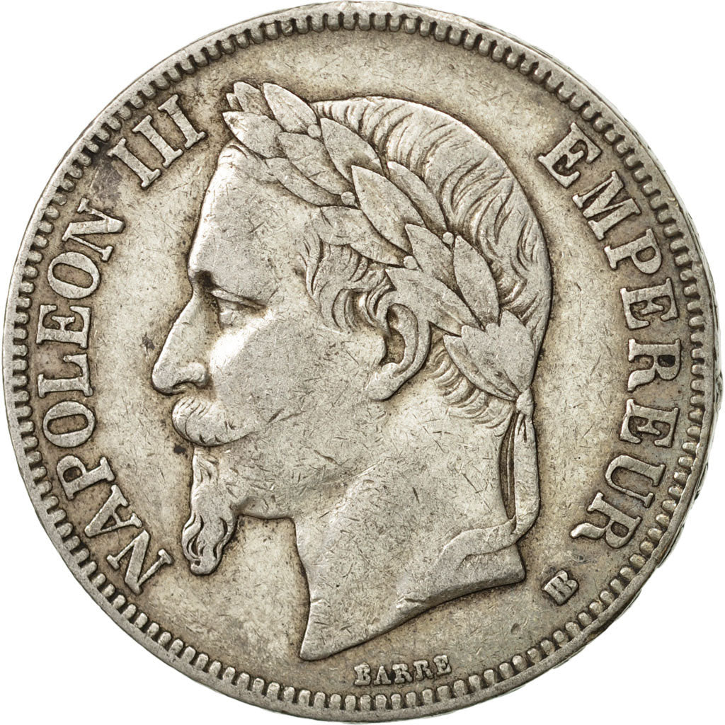 Monnaie, France, Napoléon III, 5 Francs, 1868, Strasbourg, TTB, Argent