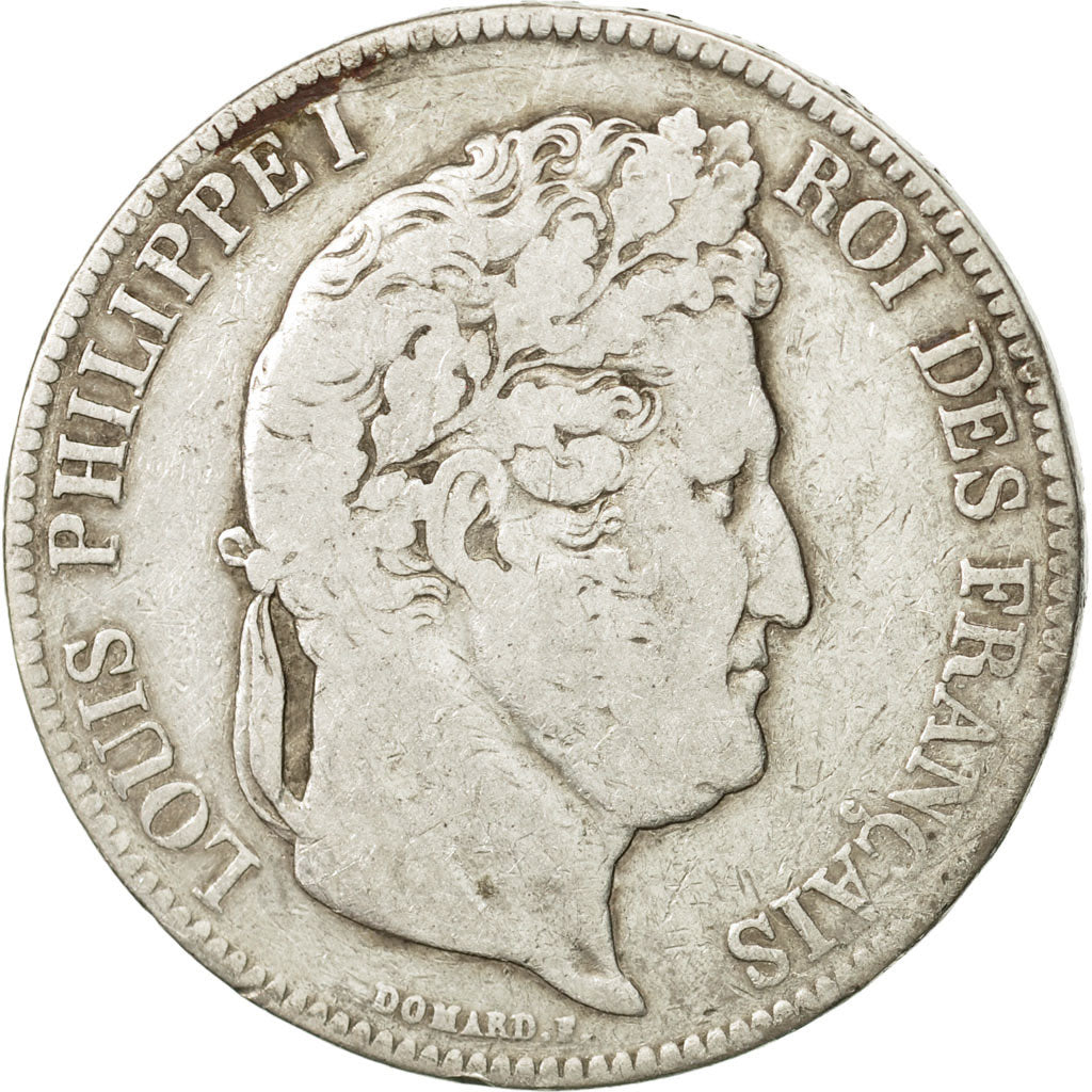 Münze, Frankreich, Louis-Philippe, 5 Francs, 1834, Rouen, S, Silber, KM:749.2