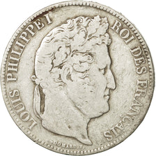 Münze, Frankreich, Louis-Philippe, 5 Francs, 1834, Rouen, S, Silber, KM:749.2