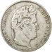France, Louis-Philippe, 5 Francs, 1845, Strasbourg, VF(20-25), Silver, KM:749.3