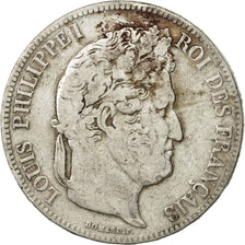 France, Louis-Philippe, 5 Francs, 1835, La Rochelle, VF(20-25), Silver, KM 749.5