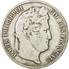 Coin, France, Louis-Philippe, 5 Francs, 1840, Lille, VF(20-25), Silver