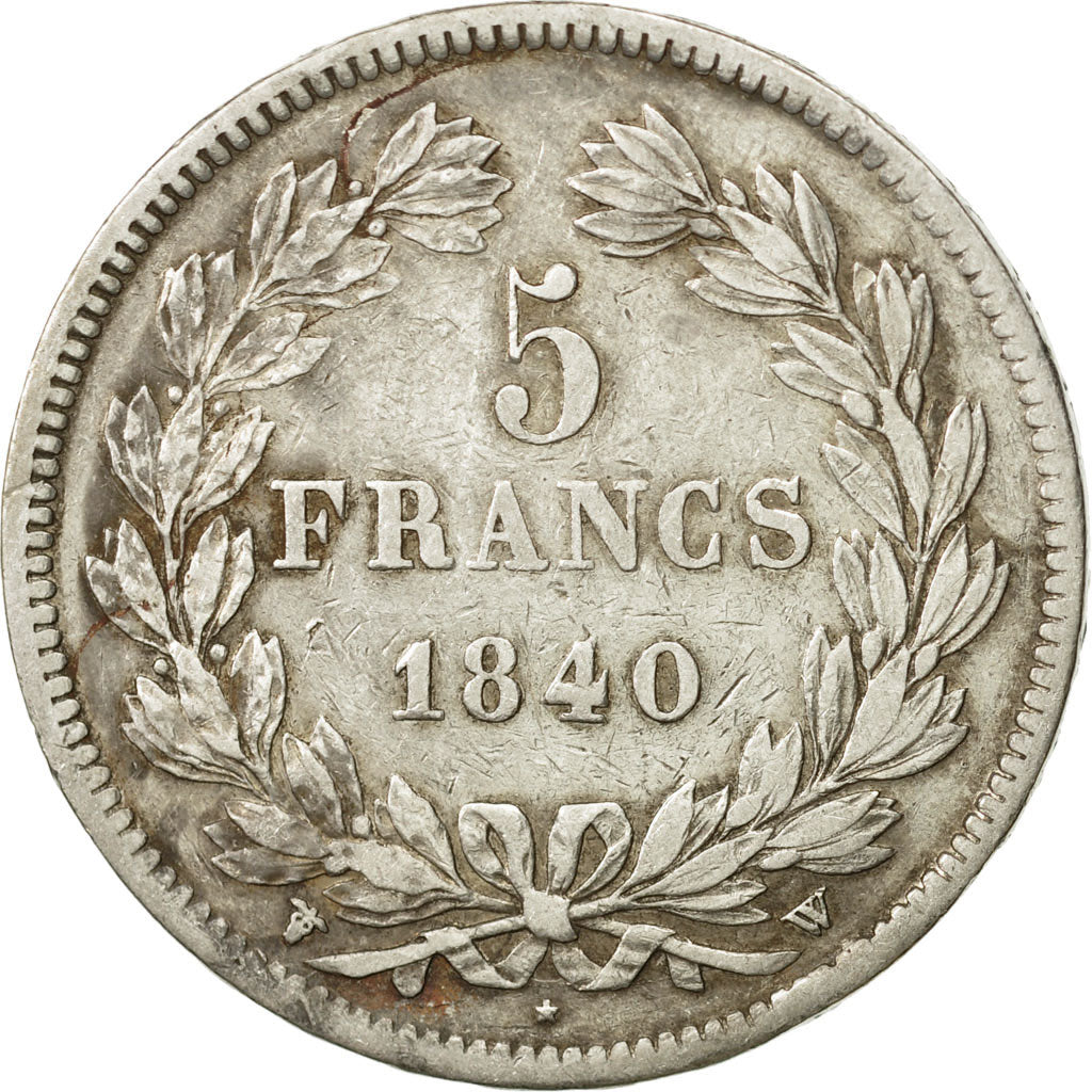 France, Louis-Philippe, 5 Francs, 1840, Lille, TB+, Argent, KM:749.13, Gad 678