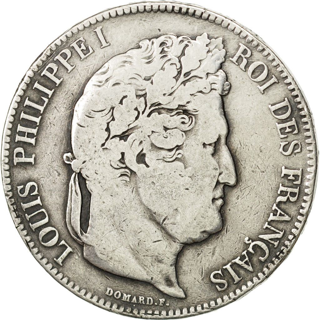 Coin, France, Louis-Philippe, 5 Francs, 1832, Lille, VF(20-25), Silver