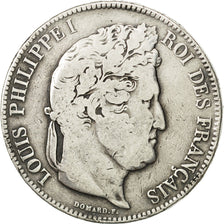 Coin, France, Louis-Philippe, 5 Francs, 1832, Lille, VF(20-25), Silver