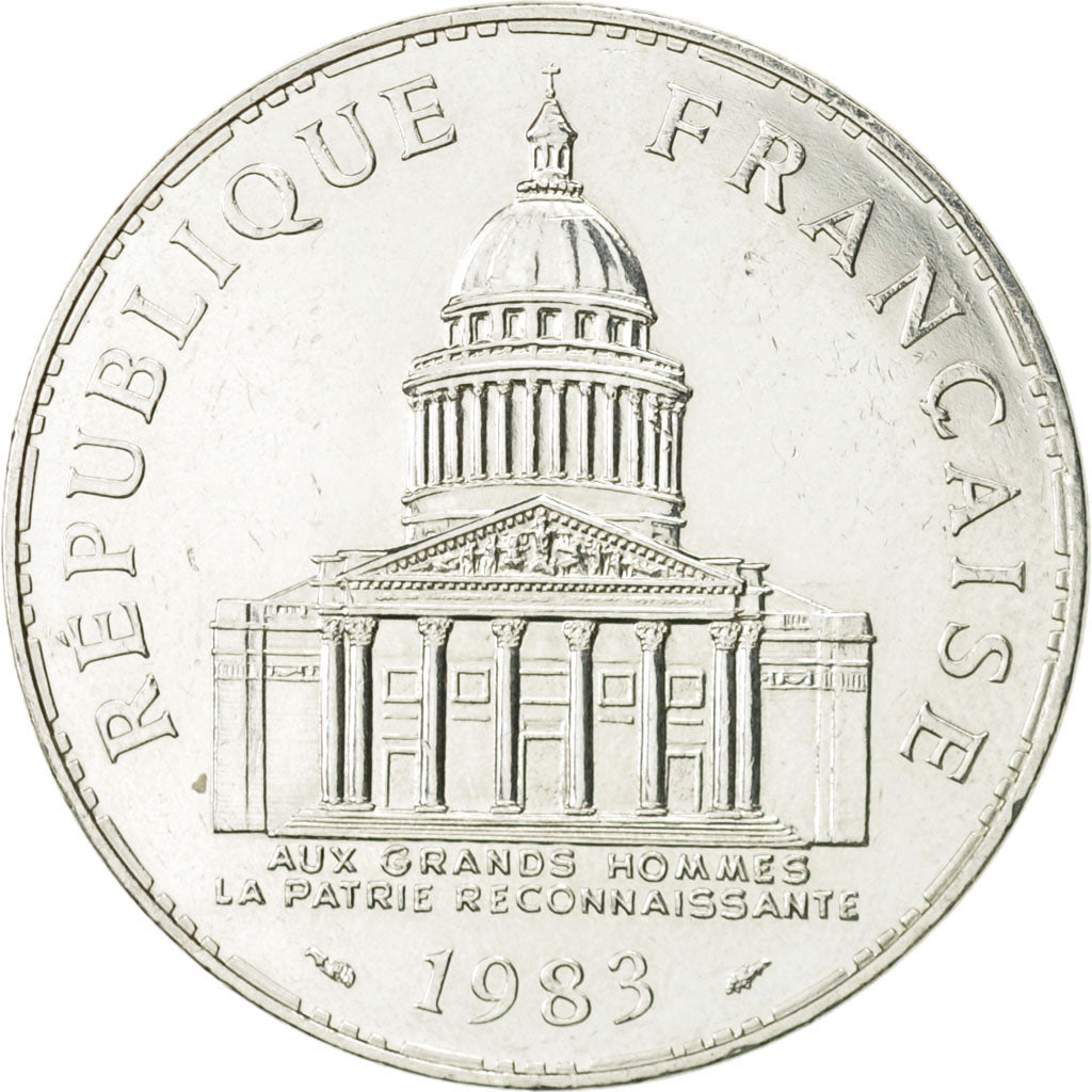 Coin, France, Panthéon, 100 Francs, 1983, Paris, MS(60-62), Silver, KM:951.1