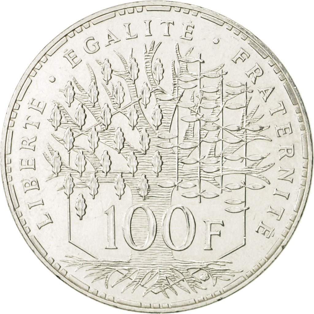 Coin, France, Panthéon, 100 Francs, 1983, Paris, MS(60-62), Silver, KM:951.1