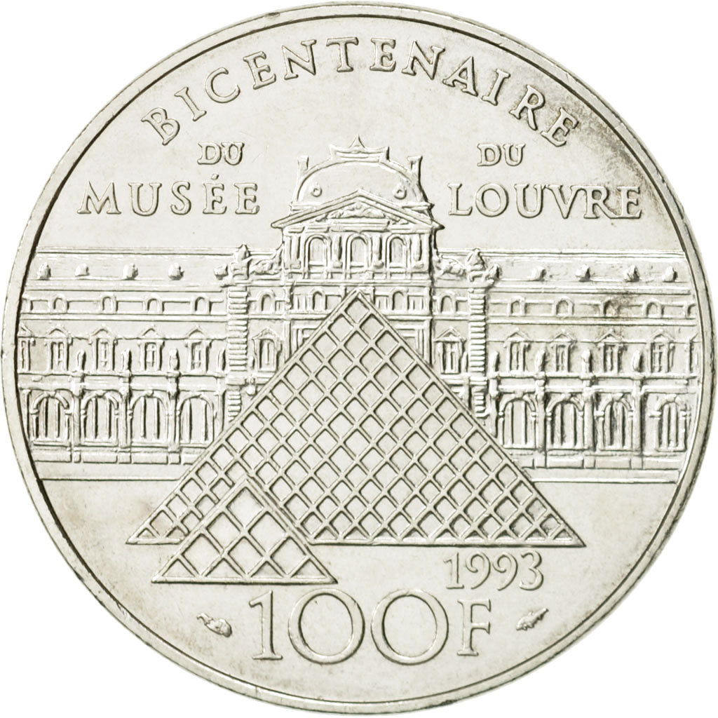 France, Liberté guidant le peuple, 100 Francs, 1993, AU(55-58), Silver