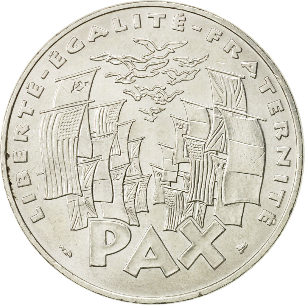 Francia, 8 mai 1945, 100 Francs, 1995, BB+, Argento, KM:1116.1, Gadoury:952