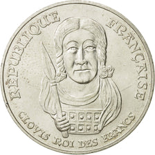 France, Clovis, 100 Francs, 1996, AU(50-53), Silver, KM:1180, Gadoury:953