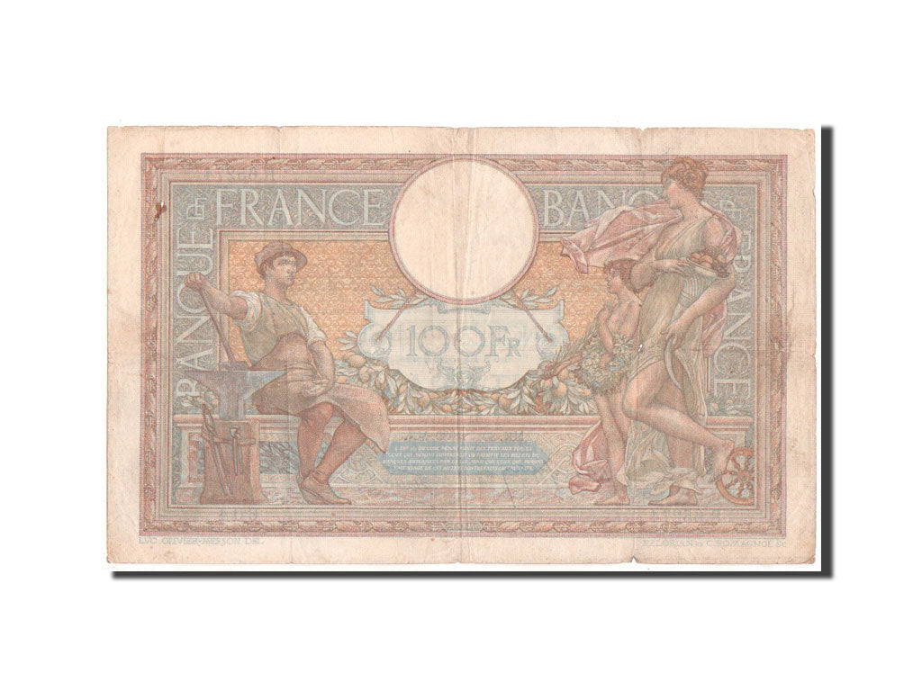 Banconote, Francia, 100 Francs, 100 F 1908-1939 ''Luc Olivier Merson'', 1939