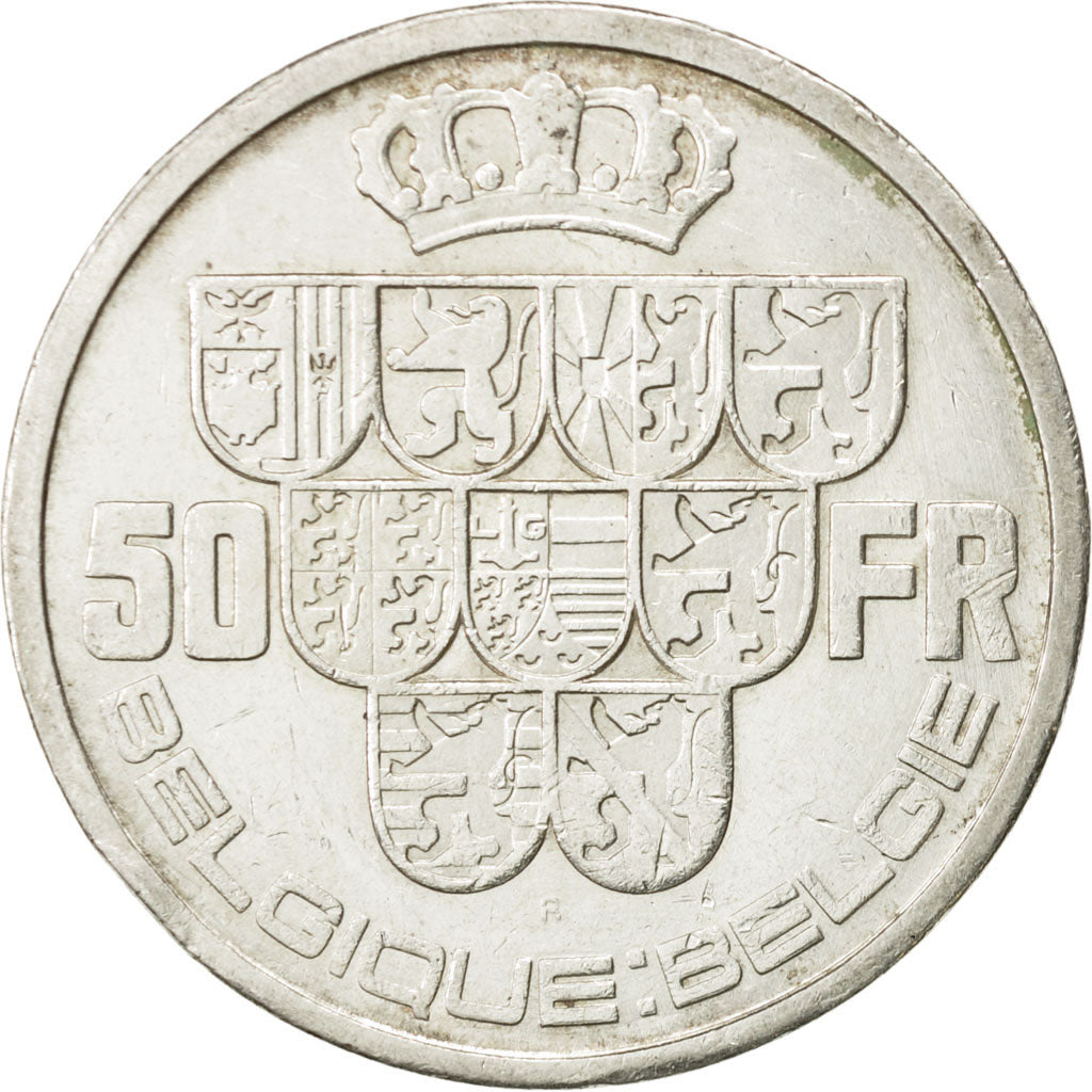 Coin, Belgium, 50 Francs, 50 Frank, 1939, AU(50-53), Silver, KM:121