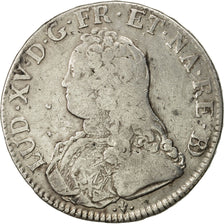 France, Louis XV, Écu de Béarn aux branches d'olivier,1727, Pau,VF(20-25),KM 487