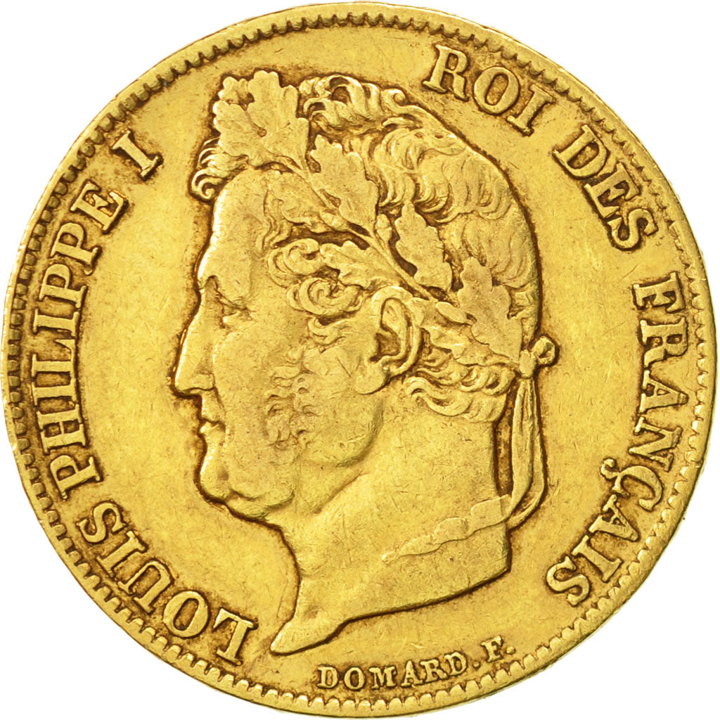 Coin, France, Louis-Philippe, 20 Francs, 1840, Paris, EF(40-45), Gold, KM:750.1