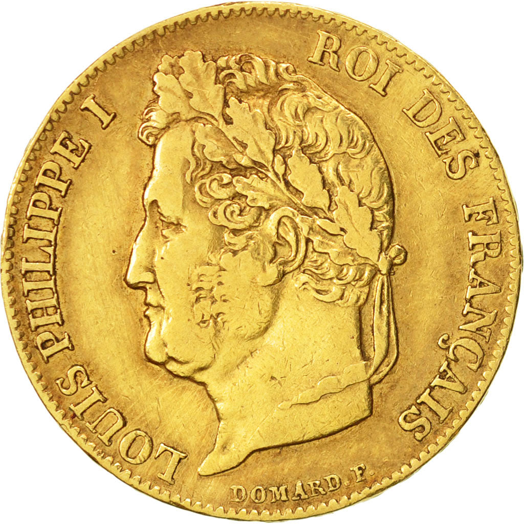 Coin, France, Louis-Philippe, 20 Francs, 1839, Paris, EF(40-45), Gold, KM:750.1