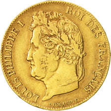 Coin, France, Louis-Philippe, 20 Francs, 1839, Paris, EF(40-45), Gold, KM:750.1