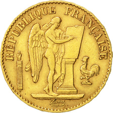 Coin, France, Génie, 20 Francs, 1874, Paris, EF(40-45), Gold, KM:825