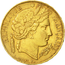 France, Cérès, 20 Francs, 1851, Paris, EF(40-45), Gold, KM:762, Gadoury:1059