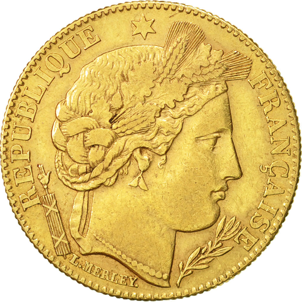France, Cérès, 10 Francs, 1899, Paris, AU(50-53), Gold, KM:830, Gadoury:1016