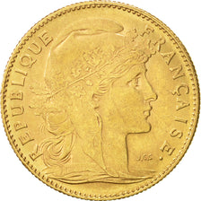 Francia, Marianne, 10 Francs, 1907, Paris, MB+, Oro, KM:846, Gadoury:1017