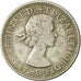 Moneda, Australia, Elizabeth II, Florin, 1954, Melbourne, MBC, Plata, KM:55