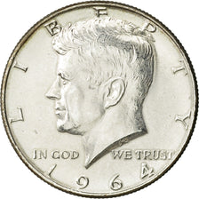 United States, Kennedy Half Dollar,1964, AU(55-58), Philadelphia, KM 202