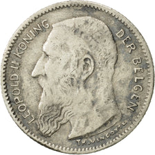 Belgium, 50 Centimes, 1909, VF(20-25), Silver, KM:61.1