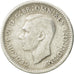 Australia, George VI, Threepence, 1943, EF(40-45), Silver, KM:37