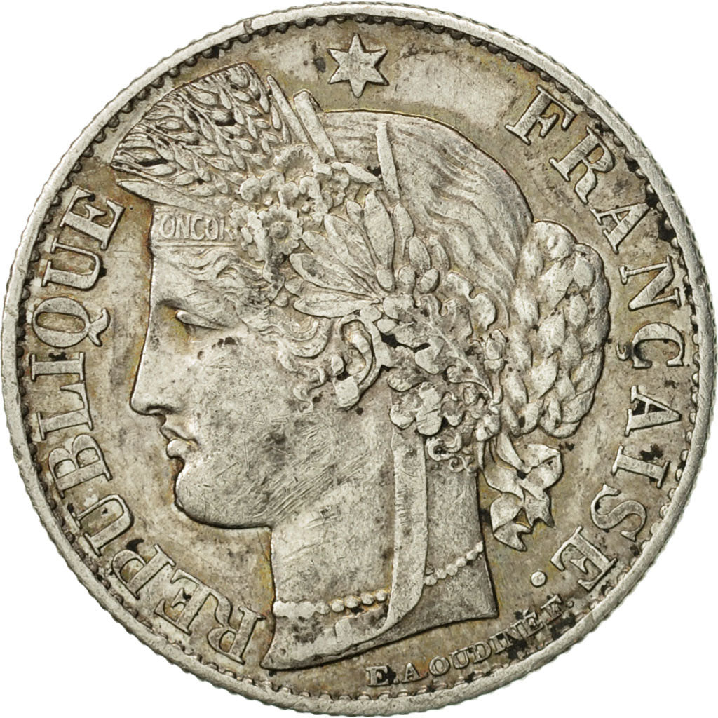 France, Cérès, 50 Centimes, 1894, Paris, EF(40-45), Silver, KM:834.1