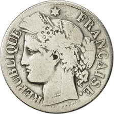 Coin, France, Cérès, 2 Francs, 1871, Paris, F(12-15), Silver, KM:817.1