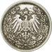 GERMANY - EMPIRE, 1/2 Mark, 1915, Berlin, VF(30-35), Silver, KM:17