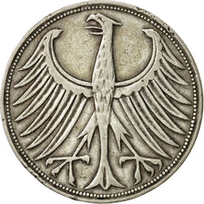 Coin, GERMANY - FEDERAL REPUBLIC, 5 Mark, 1951, Stuttgart, EF(40-45), Silver
