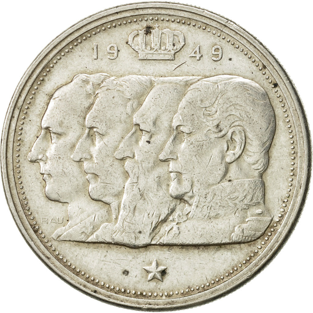 Coin, Belgium, 100 Francs, 100 Frank, 1949, EF(40-45), Silver, KM:139.1
