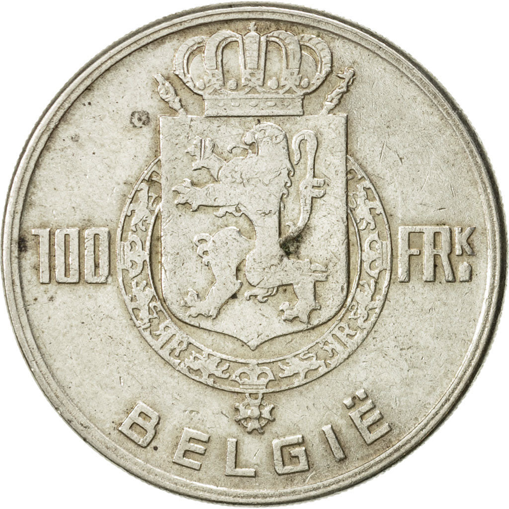 Coin, Belgium, 100 Francs, 100 Frank, 1949, EF(40-45), Silver, KM:139.1