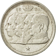 Coin, Belgium, 100 Francs, 100 Frank, 1951, EF(40-45), Silver, KM:139.1