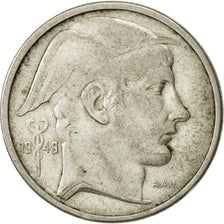 Belgium, 50 Francs, 50 Frank, 1949, EF(40-45), Silver, KM:136.1