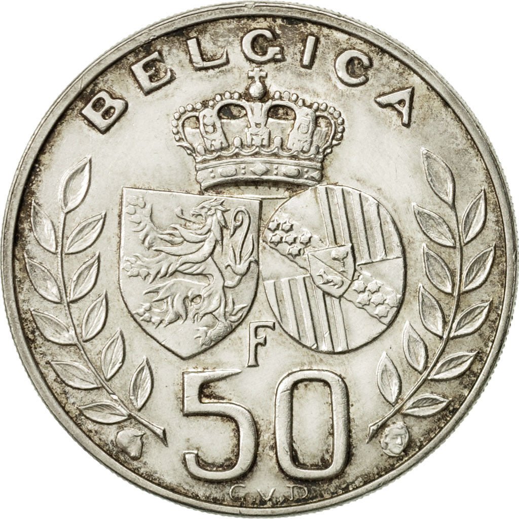 Coin, Belgium, 50 Francs, 50 Frank, 1960, EF(40-45), Silver, KM:152.1